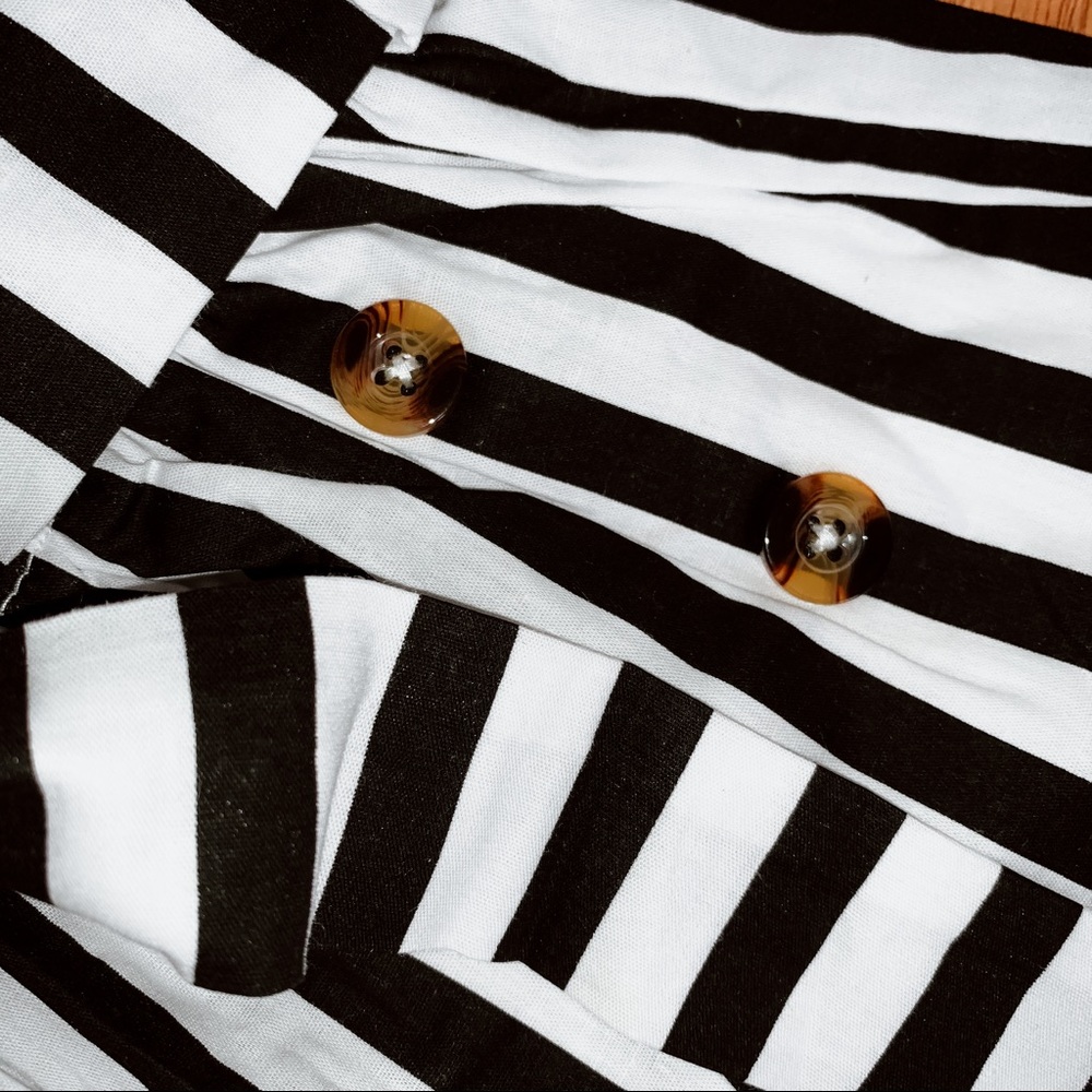 Striped, Belted Pant - Picture 2 of 3